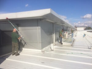 Commercial maintenance roof clean
