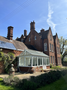 Property maintenance and exterior cleaning work at a historic estate in Norfolk