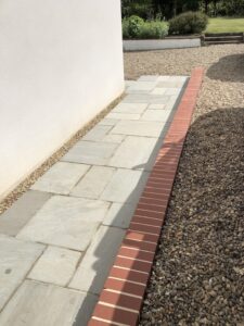 Grey sandstone pressure washing